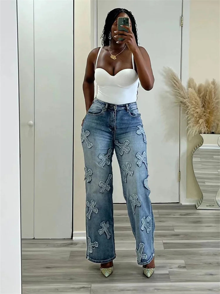 Keep Crossing High Waist Jeans