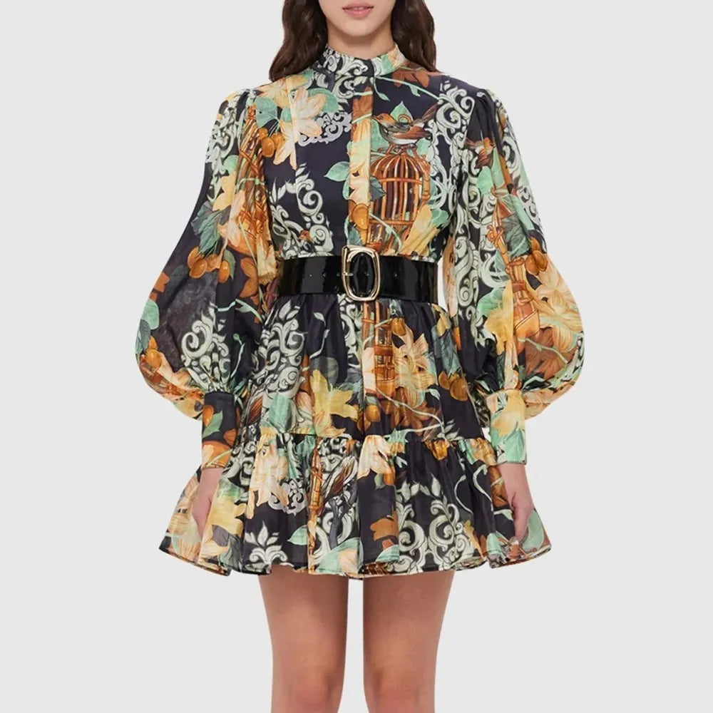 Kelsi Vintage Mini Dress