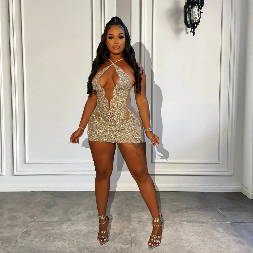 Kelsie Diamond Mini Dress