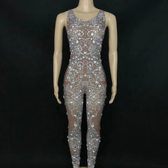 Krystal Mesh Jumpsuit
