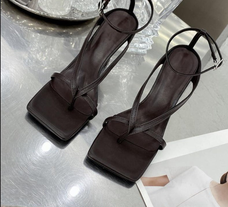 Layla Square Toe High Heel