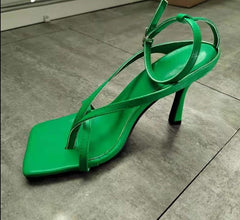 Layla Square Toe High Heel