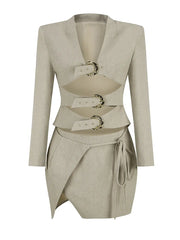 Liliane Blazer Skirt Set