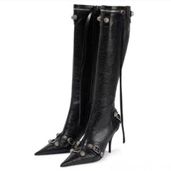 Luxury Pointed Toe Stiletto Boots