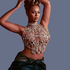 Luxury Rhinestone Top