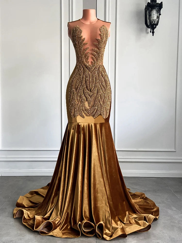 Luxury Velvet Mermaid Dress