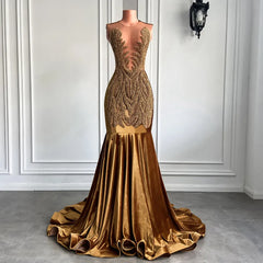 Luxury Velvet Mermaid Dress