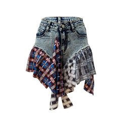 Manci Denim High Waist Skirt