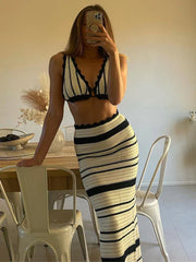 Maya Crochet Skirt Set