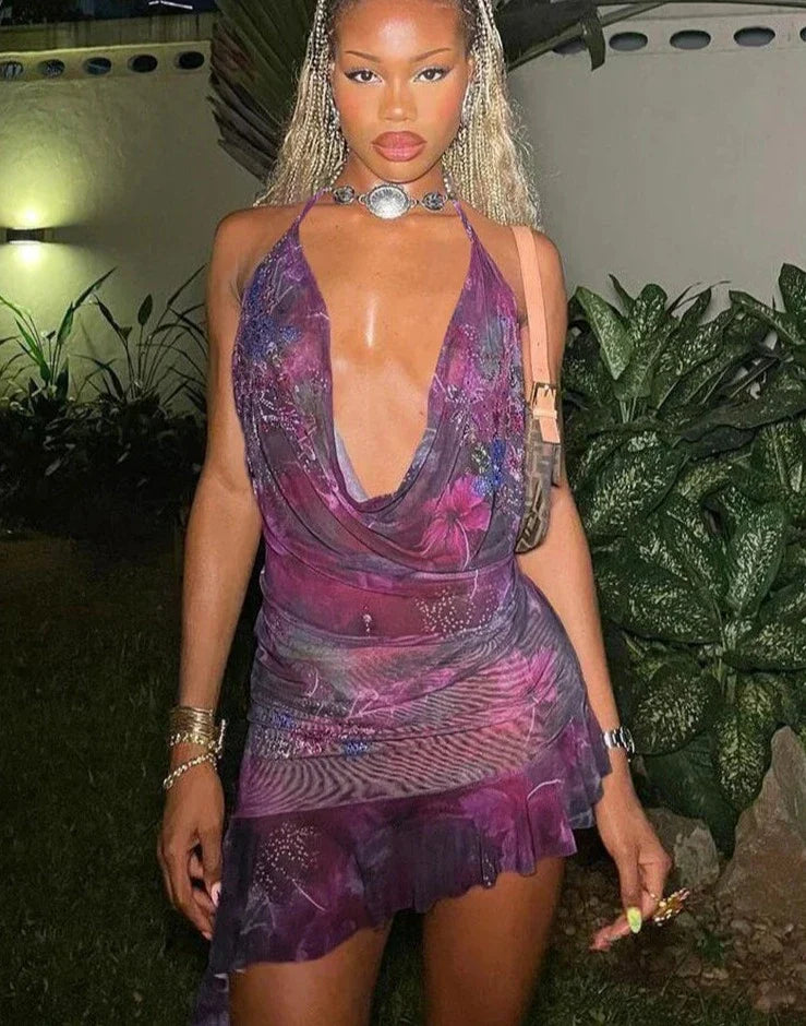 Mellie Ruffles Mini Dress