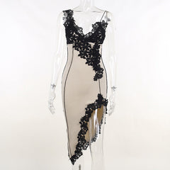 Mica Bodycon Side Slit Mini Dress