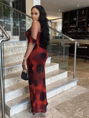 Monika Mesh Maxi Dress