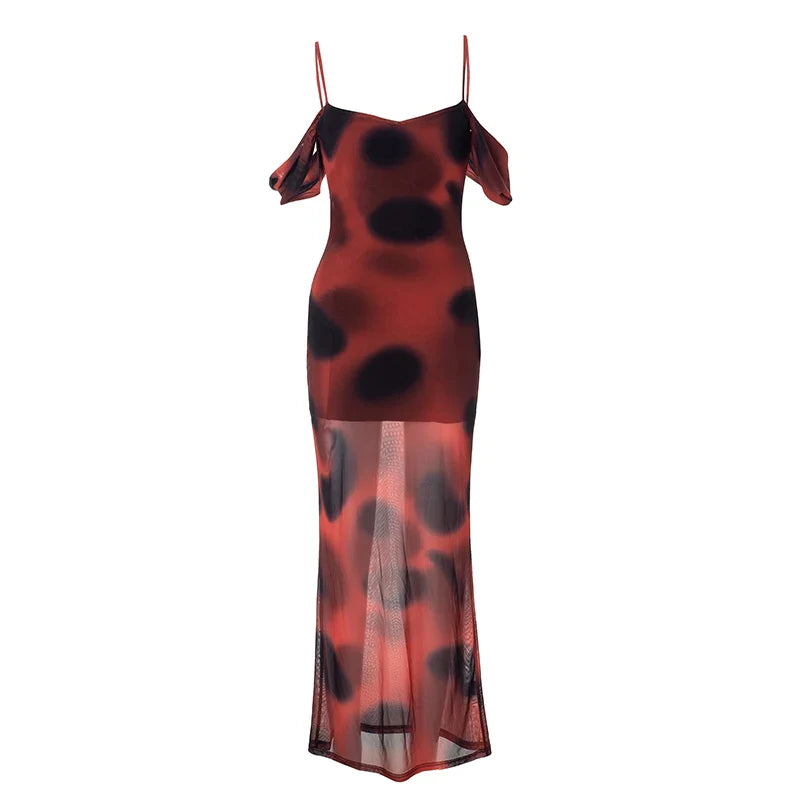 Monika Mesh Maxi Dress