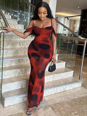 Monika Mesh Maxi Dress