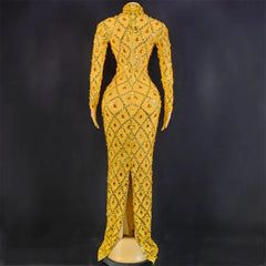 Nikki Rhinestone Maxi Dress