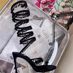 Nisha Rhinestone High Heels
