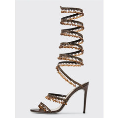 Nisha Rhinestone High Heels