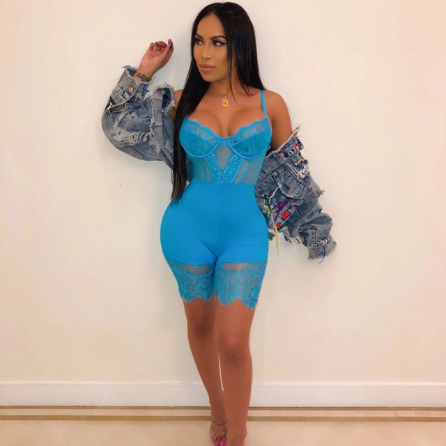No Competition Mesh Romper