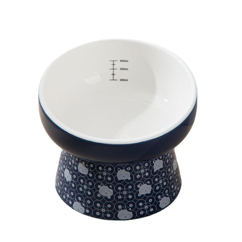 Japanese Style Cat Bowl Ceramic Waterer