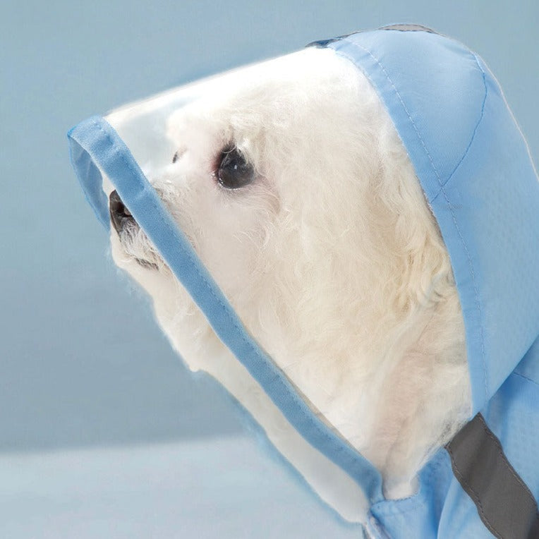 Pet Dog Raincoat Full-cover With Pull
