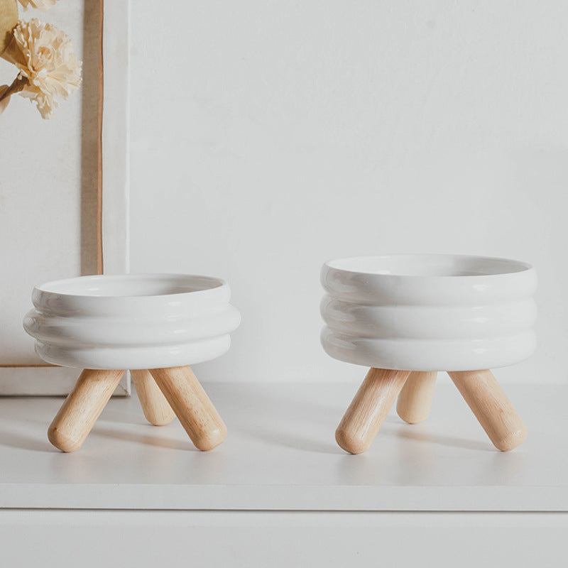 Pet Cat Food Bowl Water Bowl Ceramic Feeder