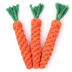 Pet Dog Carrot Knot Woven Toy