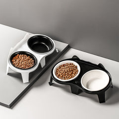 Cat Food Ceramic Bowl Double Bowl