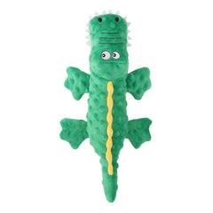 Crocodile Pet Dog Squeaky Crinkle Paper Plush Toy