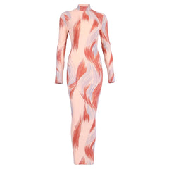 Optical Illusion Maxi Dress