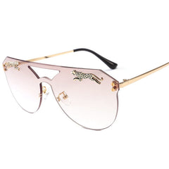 Oversized Cateye Leopard Sunglasses