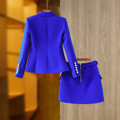 Paris Blazer Skirt Set