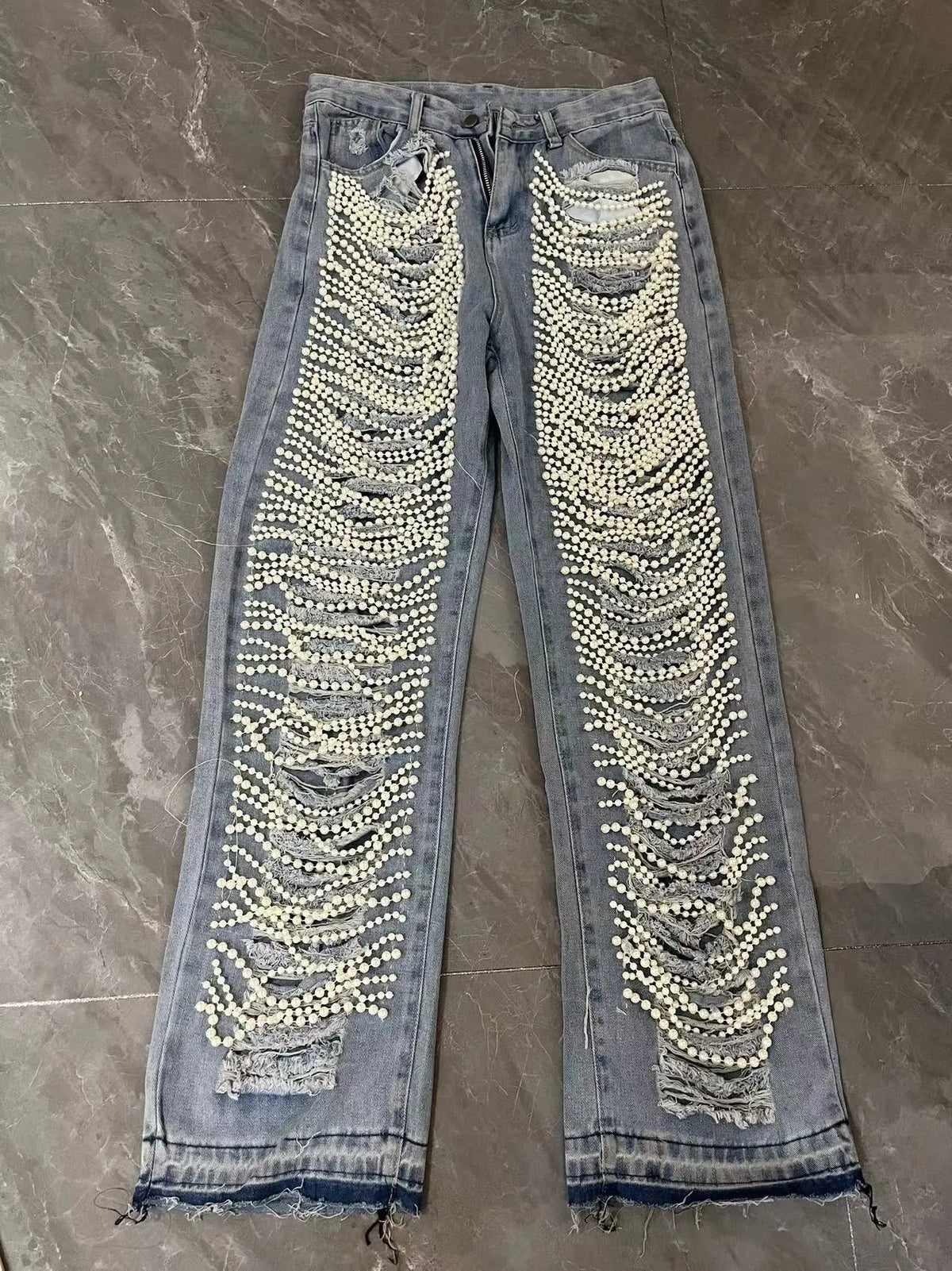 Pearls Diamond Jeans