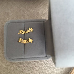 Personalized Custom Name Earrings