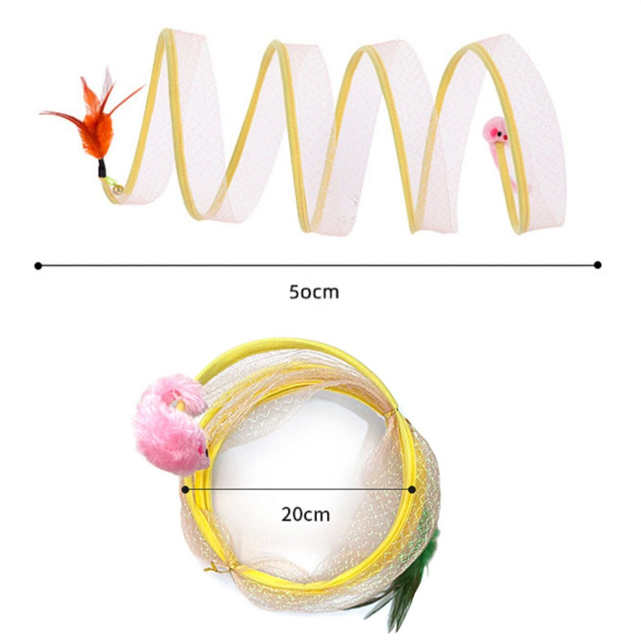Cat Pets Toys Foldable Kitten Play Tunnel
