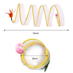 Cat Pets Toys Foldable Kitten Play Tunnel