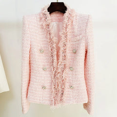 Pink Tweed Blazer