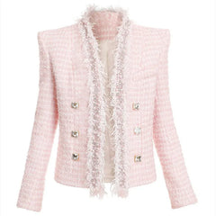 Pink Tweed Blazer