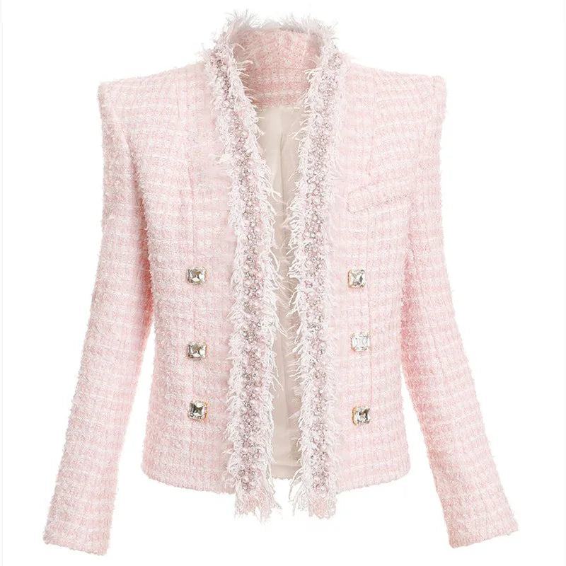 Pink Tweed Blazer