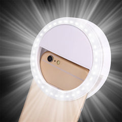 Portable Selfie LED Ring Flash Light