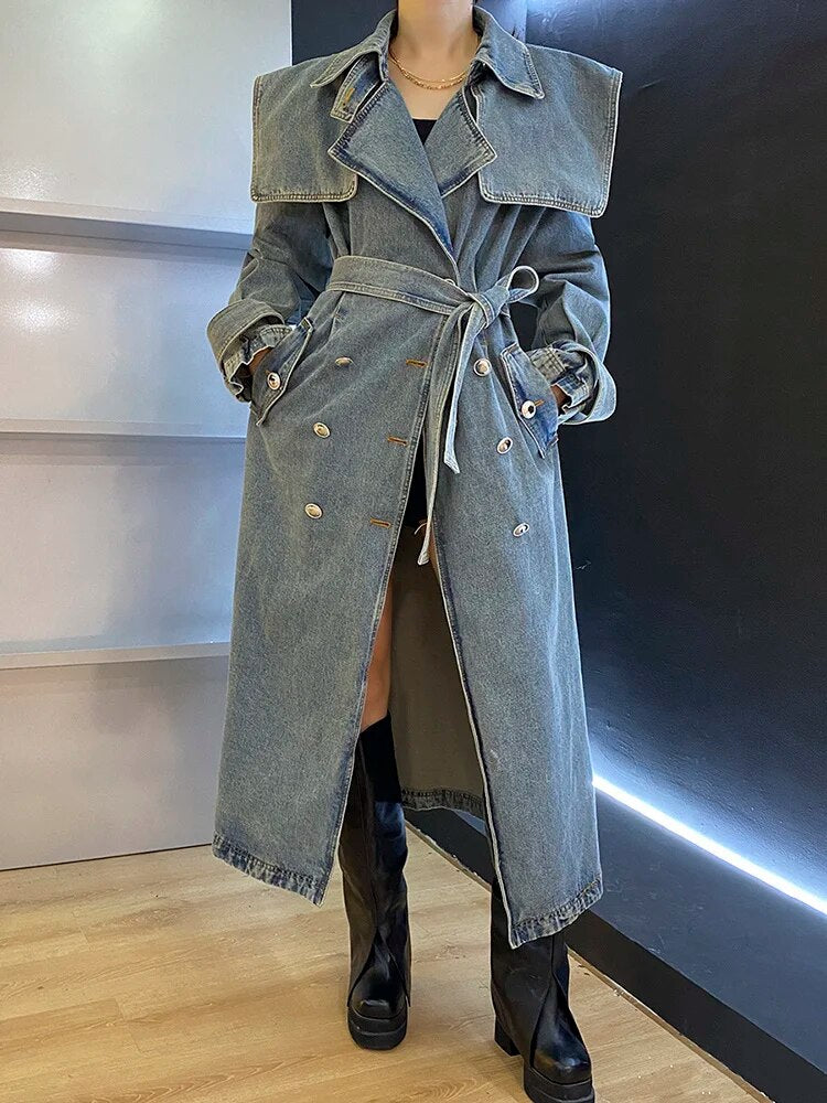 Queen Denim Coat Jacket