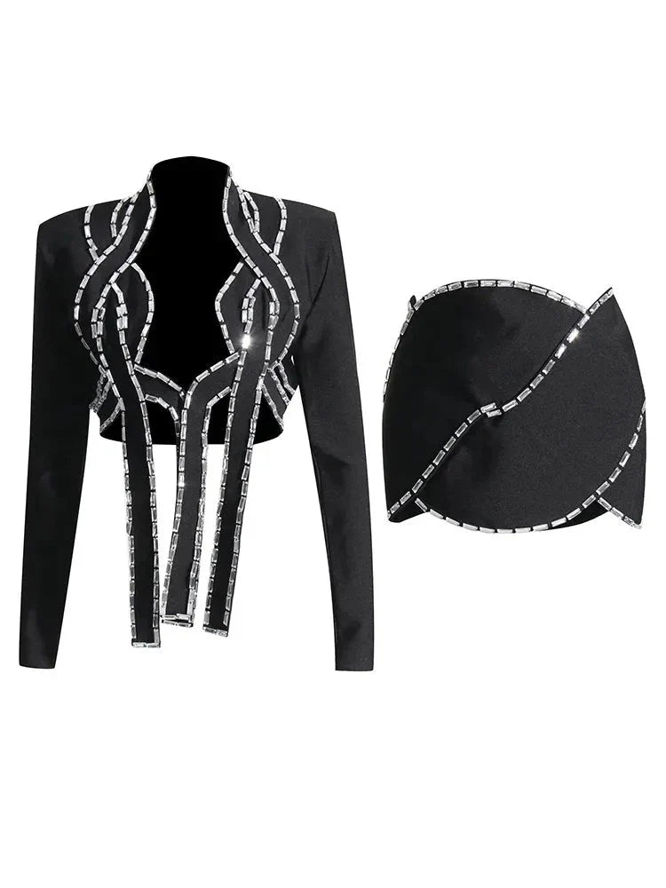 Quiet Luxury Mini Skirt Set