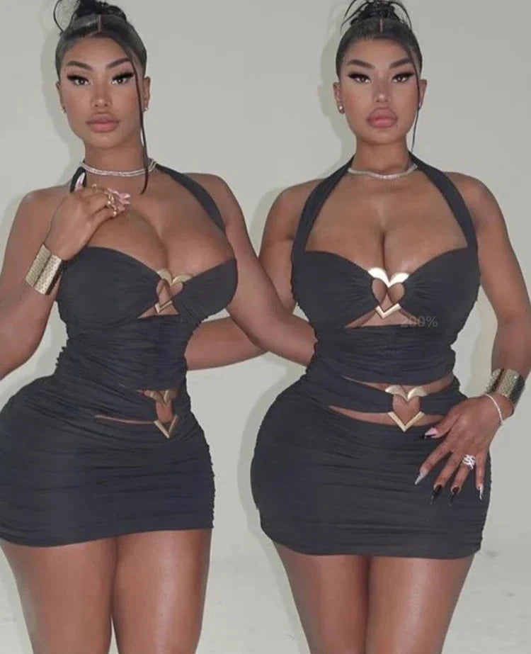 Riley Ruched Mini Dress