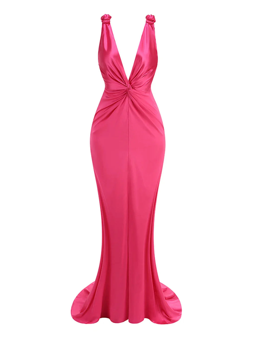 Robe de Soirée Satin Maxi Dress