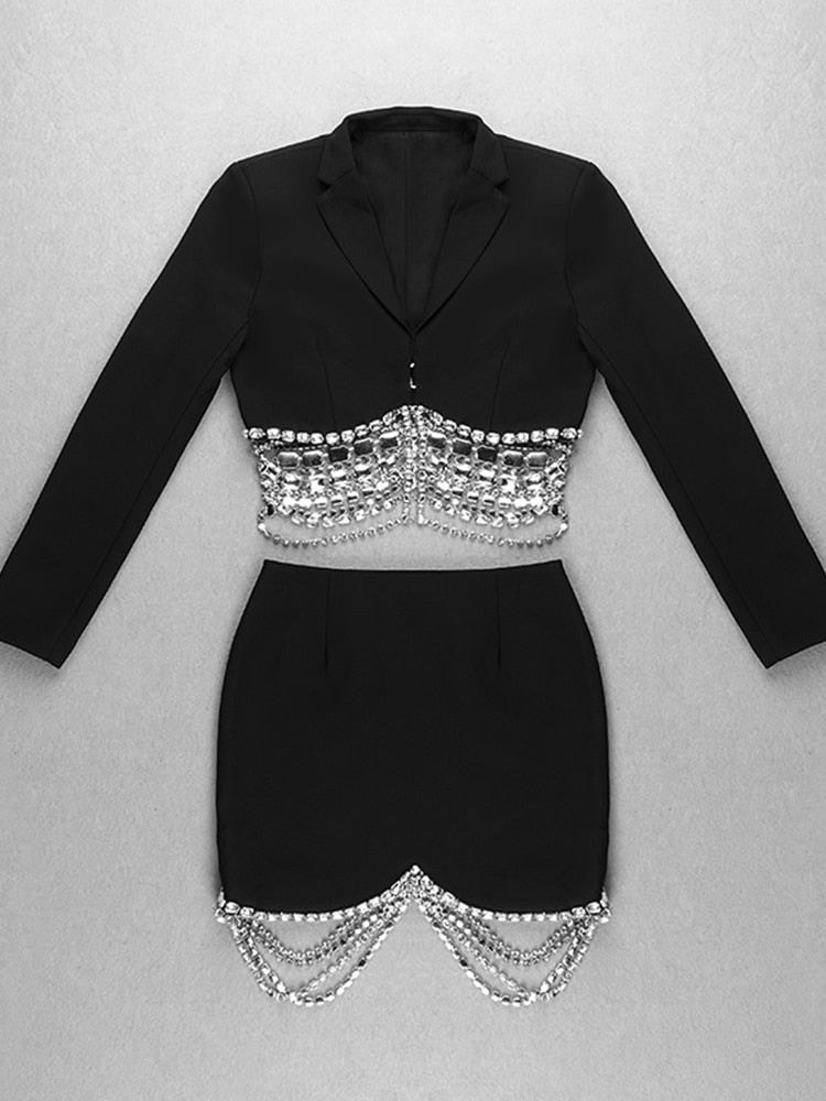 Runway Diamonds Beaded Set