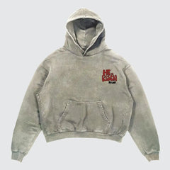 Y2K Retro Hooded Sweatshirt Harajuku Pattern Printed Long sleeved Pullover New Retro