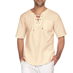 Male Breathable Solid Color Lightweight Tops