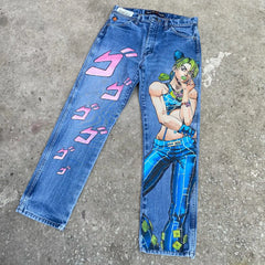 Jeans Harajuku Denim Y2k Pants Goth New High Waist Wide Trousers wide leg jeans