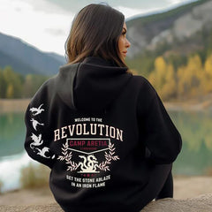 Iron Flame Revolution Hoodie Dragon Rider Basgiath War College Merch