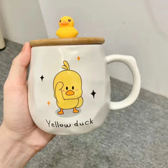 Cute Yellow Duck Hand Cup, Large Capacity