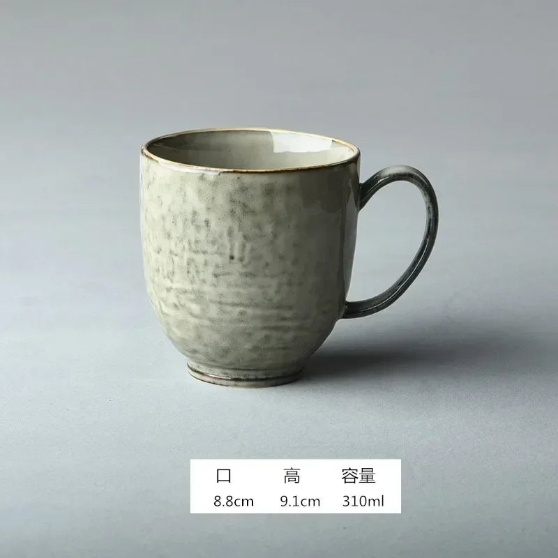 Creative Retro Household Water Coffee Micro-defective Ceramic Cup Personality Trend Mug Japanese